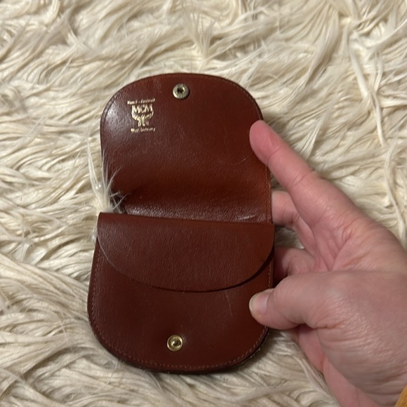 MCM Brown Leather Coin Purse - Picture 6 of 7